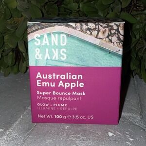 Sand & Sky Australian Emu Apple Super Bounce Mask 3.53oz DULL SKIN MSRP $38